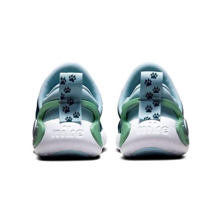 Nike Dynamo Go SE PS Valerian Blue Enamel Green Kids Sneakers Glacier-Blue Metallic-Silver DV0546-400