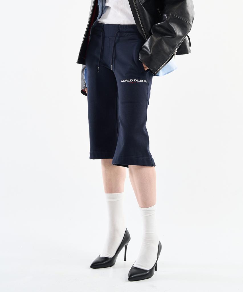 Woldeudillema Boot-Cut Half Jersey Pants(Navy)
