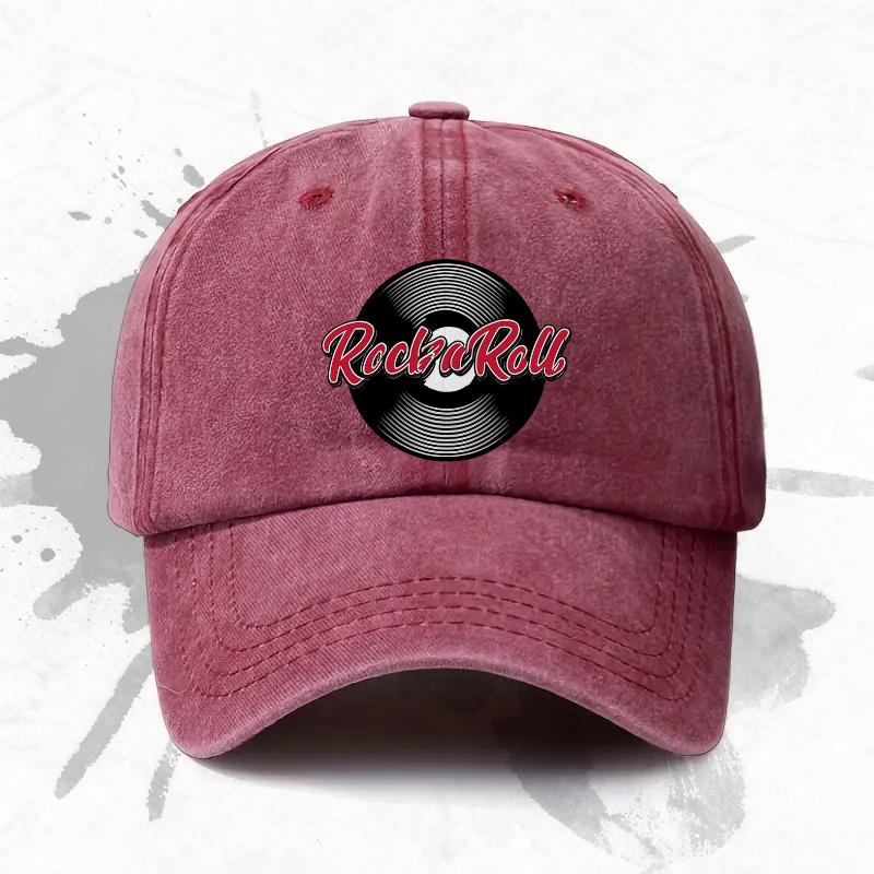 pc Adjustable Baseball Cap with a rock and Roll Theme Lightweight Printed Womens Hat rock Style Mens Trendy Cap an Id