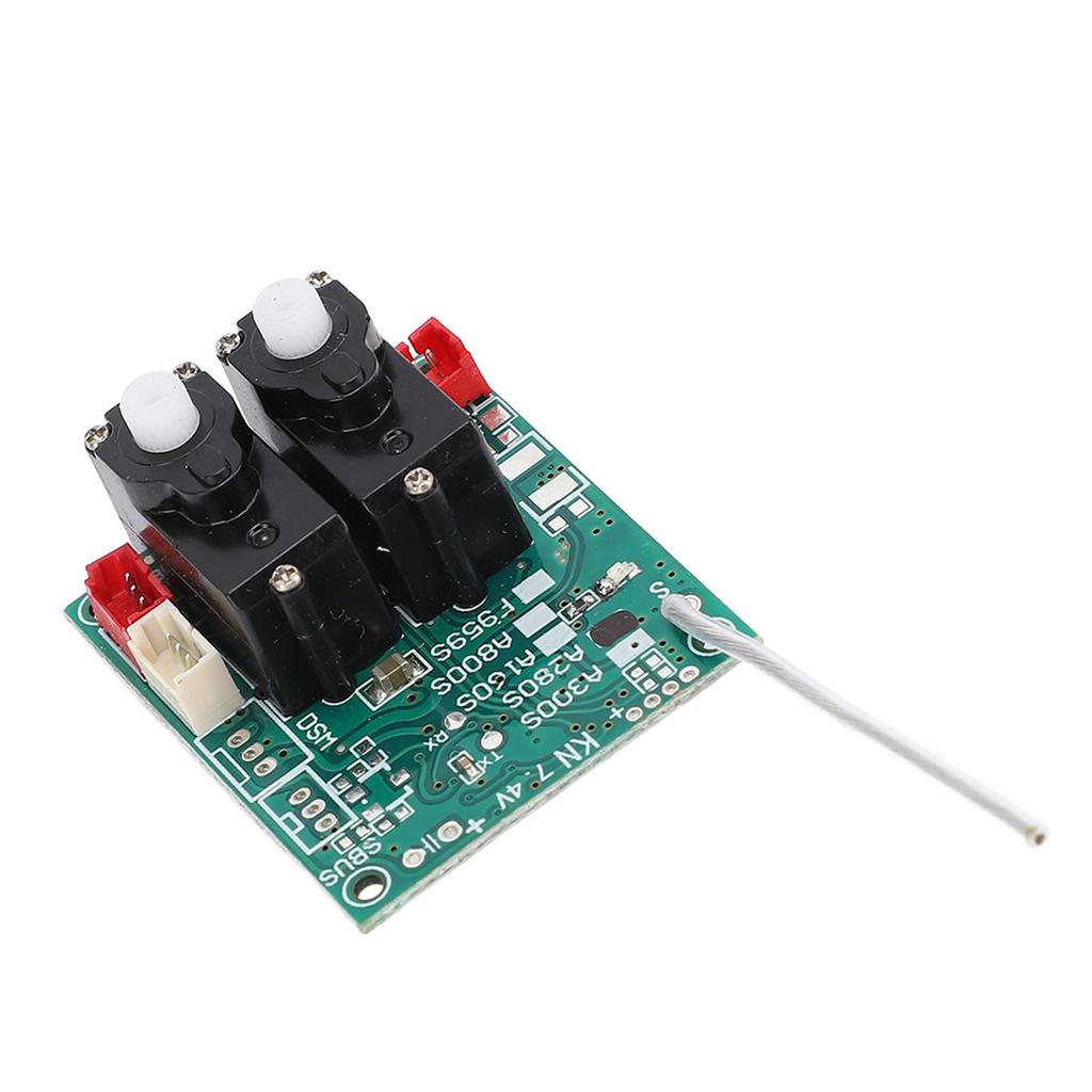 A280.0021.002 Replacement Receiver Board with 2PCS Steering Arm RC Spare Parts for XK A280 RC Airplane Glider Version 2