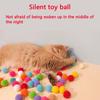 1 Stück Pistole mit 20 Spielzeugkugeln Katze Plüschballpistole Stressabbau Leiser Ball Mikroelastisch Elektrostatisch Klebriges Fell Katzenspielzeugball