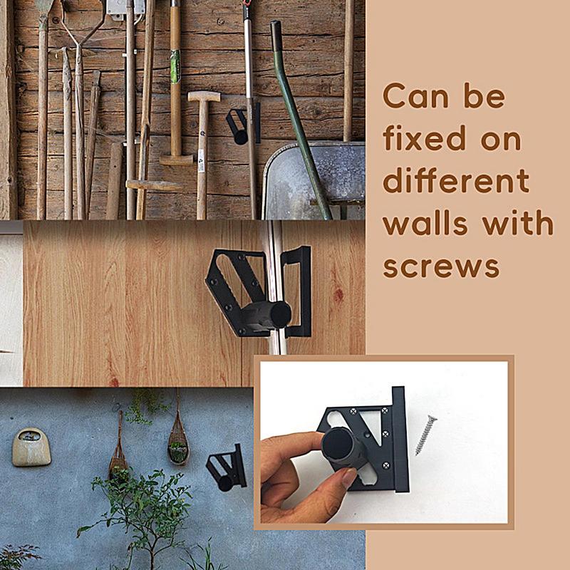 Garden Tool Organizer Garden Tool Storage Rack Organizer Wall Mount Space Saving Storage Rack Hanger Broom Holder Garage