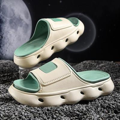 Home Men Slippers 4CM Thick Soft Sole Breathable Mute Sandals Summer Walk Beach Holiday Light Casual Sandals for Women Pantuflas