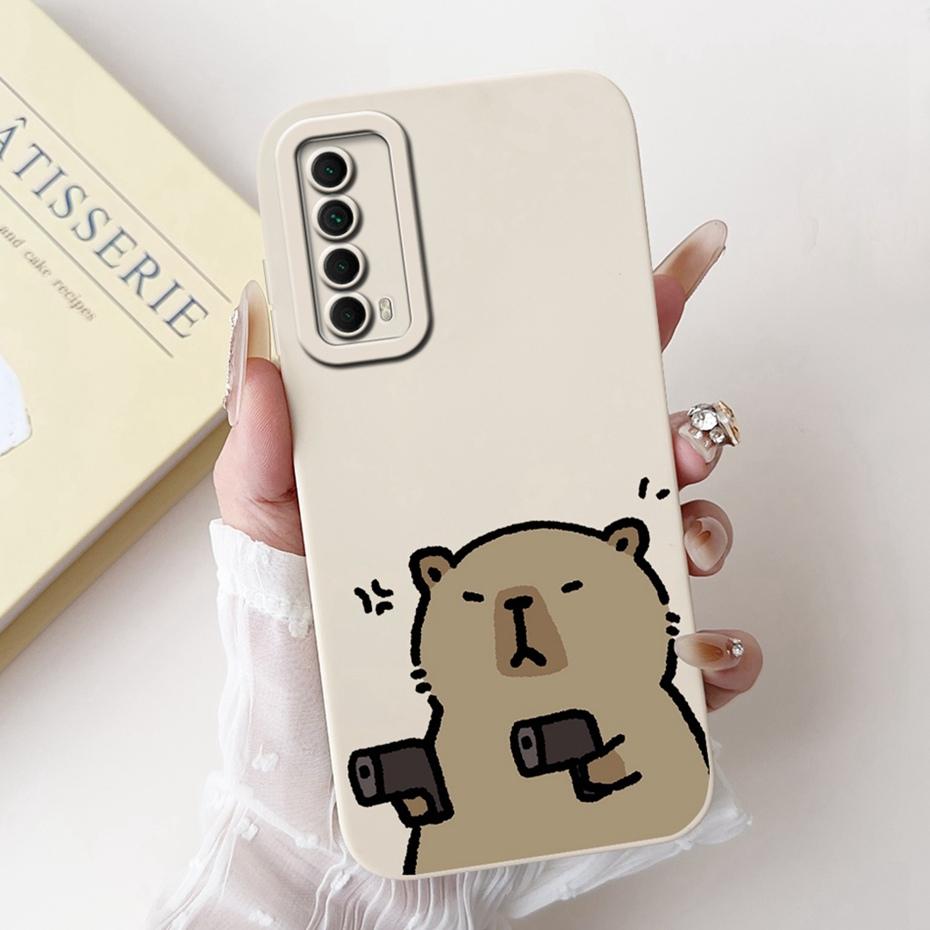 Lens Protective Case For Huawei P Smart 2021 Y7A PPA-LX3 PPA-LX2 PPA-LX1 Fashion Soft Silicone Back Cover For Huawei Y7a