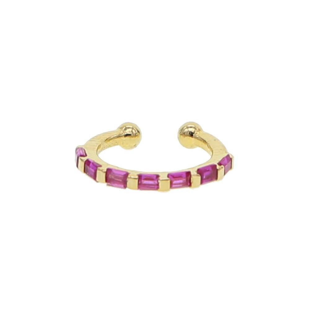 Promotion Small Girl Women Stud Earring Three Stone Colorful Cz bar Stud Simple Minimal Multi Piercing Ear Bone Earrings