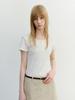 Deonseuteu Classic Scoop Neck Top_Udts6B222_Ivory
