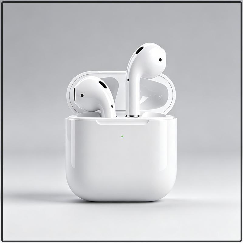 Apple AirPods 2. Generation True Wireless Kopfhörer mit kabellosem Ladecase für iPhone Android