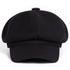Light Board Woolen Beret Women's Hat Women's Duck Tongue Octagonal Hat Simple Fashion Casual Autumn and Winter Tide Retro