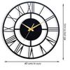 Antique Metal Wall Clock for Living Room, Bedroom, Office, Kitchen, Home and Hall, Stylish Designer Latest Big Size Modern Wall Watch for Home Decor