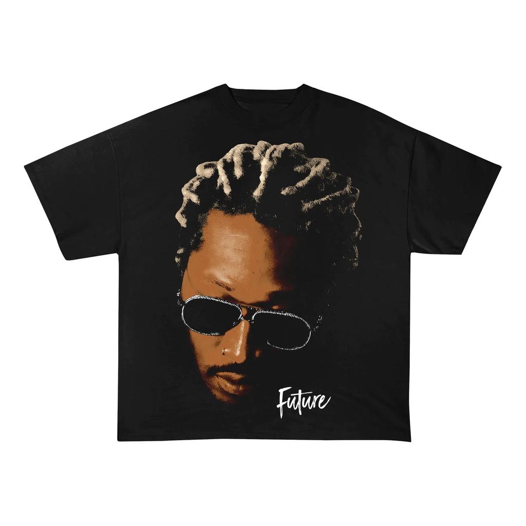 FUTURE Boxy Vintage Shirt Graphic T-shirt Oversized Boxy Streetwear Y2K