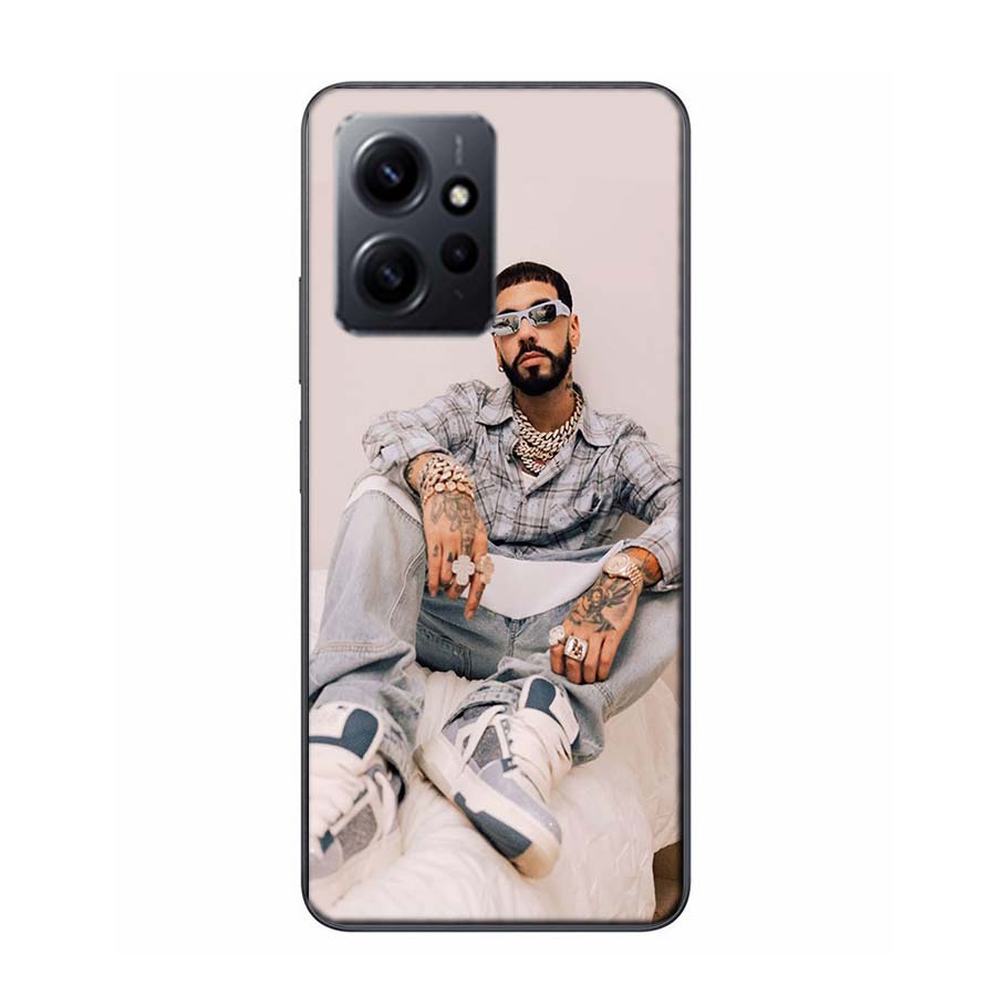 Rapper A-Anuel AA Real Phone Case For Redmi 12 13C 12C 15C 9 10 10C Note 13 Pro Plus 14 15 Pro 9T 9C 9A TPU Soft Cover Clear Cel