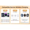 Magnetic Wireless Charging Stand, 3 in 1 Wireless Charging Station 15W Wireless Charger Compatible with iPhone 15/14/13/12 Series, Apple Watch,