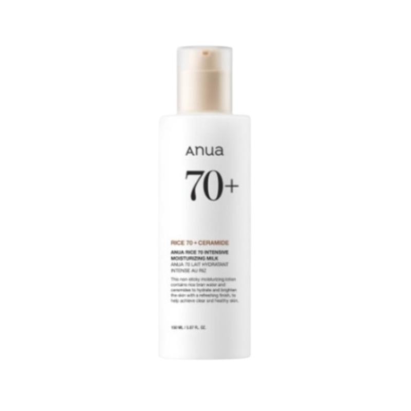 Anua Rice 70 Intensive Moisturizing Milk 150ml – Lightweight Hydrating Lotion, Ceramide Moisture Care 150ml