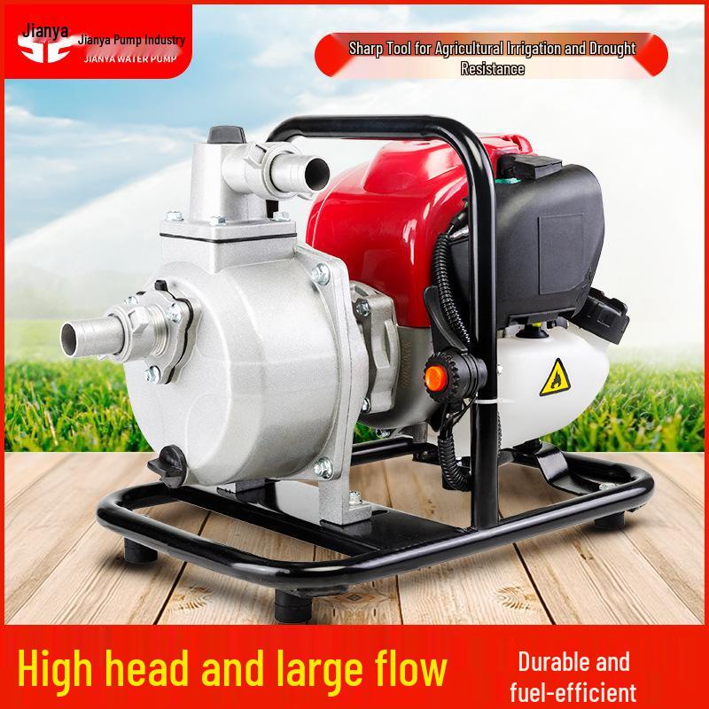 139cc/142cc Four-Stroke Gasoline Engine: Self-Priming, Energy-Saving, Compact, Portable Water Pump for Irrigation