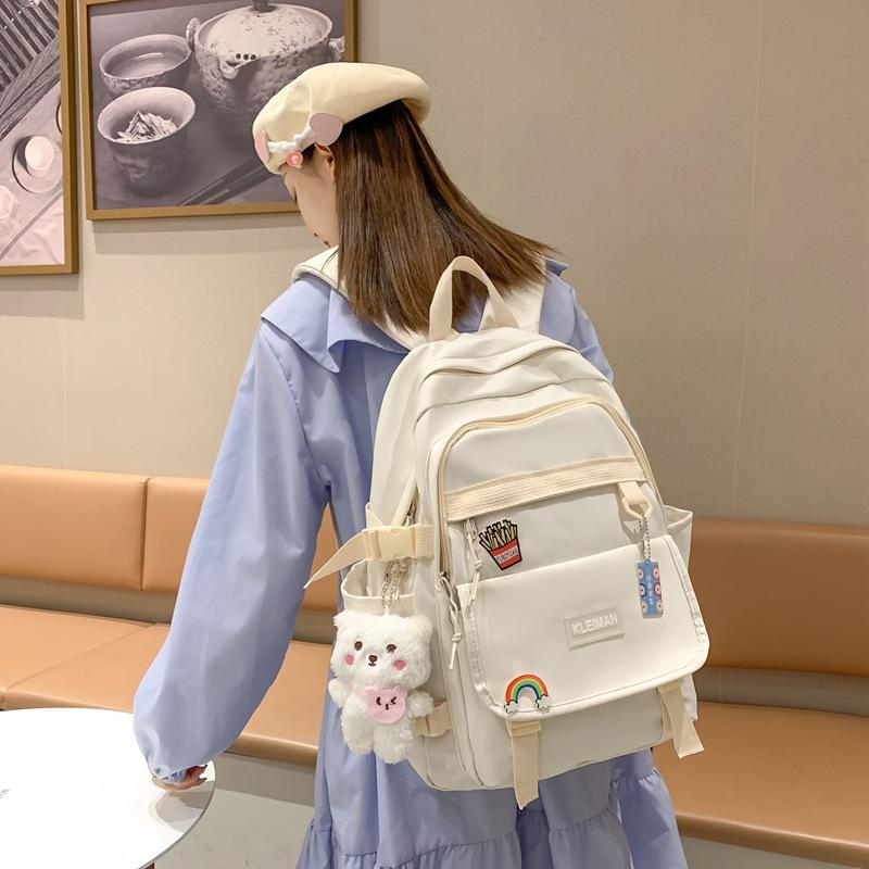 Schoolbag Korean version backpack schoolbag female middle school student junior high school student primary school student 3rd to 6th grade trendy