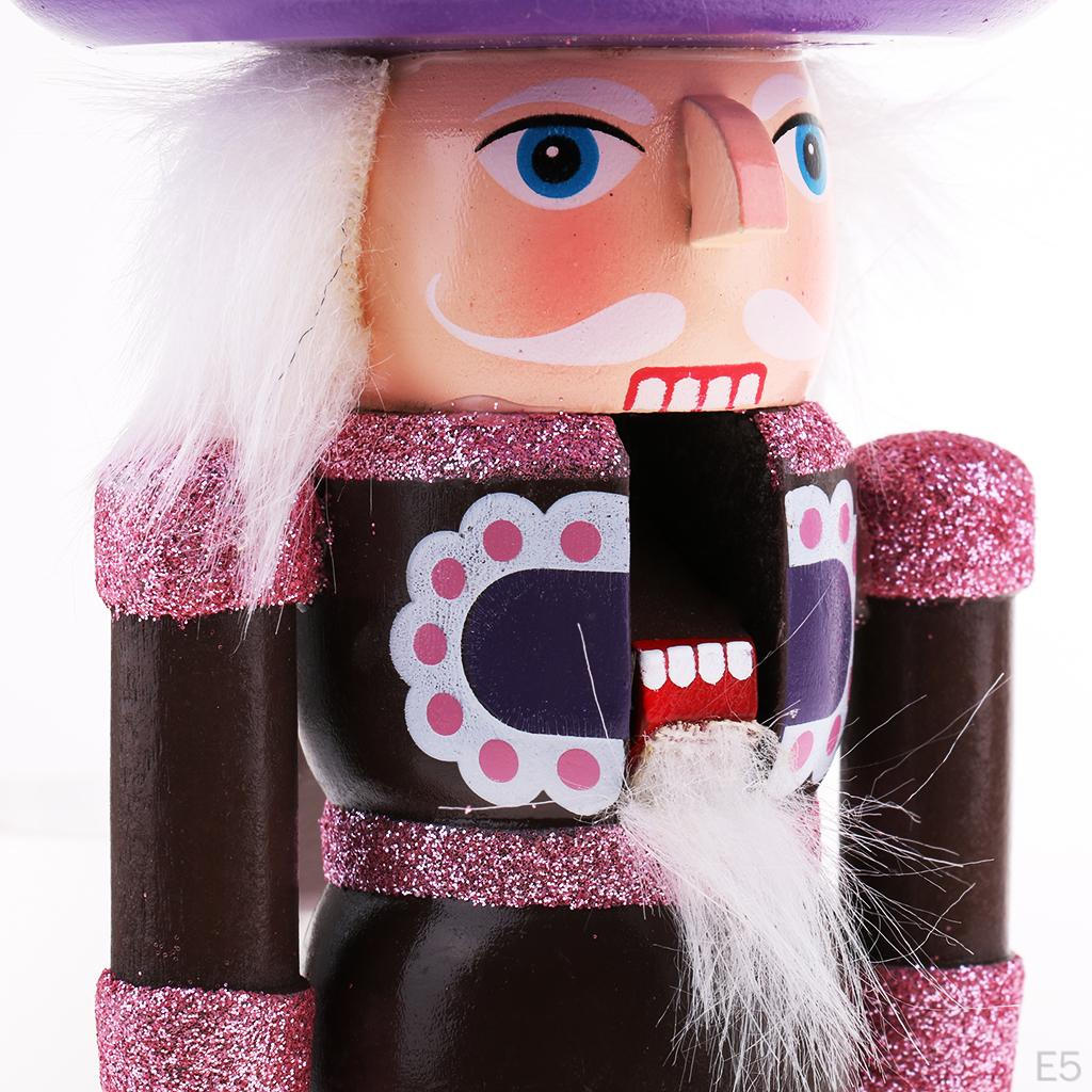 1 Piece 25cm Wooden Nutcracker Soldier Decoration Figure Toy