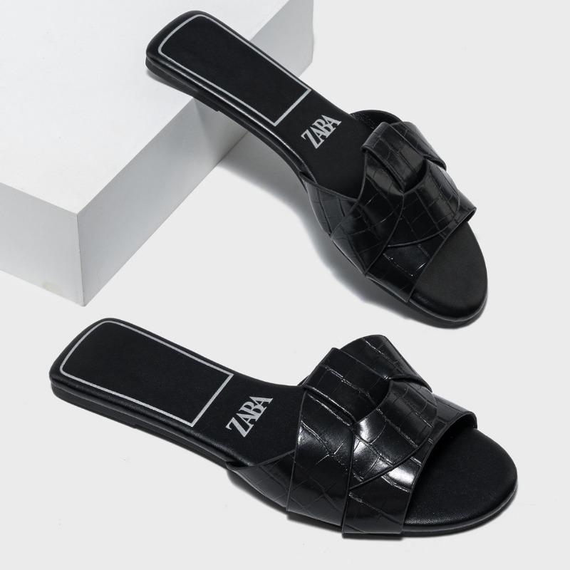 

Women s Sexy Cool Slippers Street Style Beach Women Sexy Flats Sandals Slides Elegant Party Ladies Flip Flops Size 35-43 43 чёрный