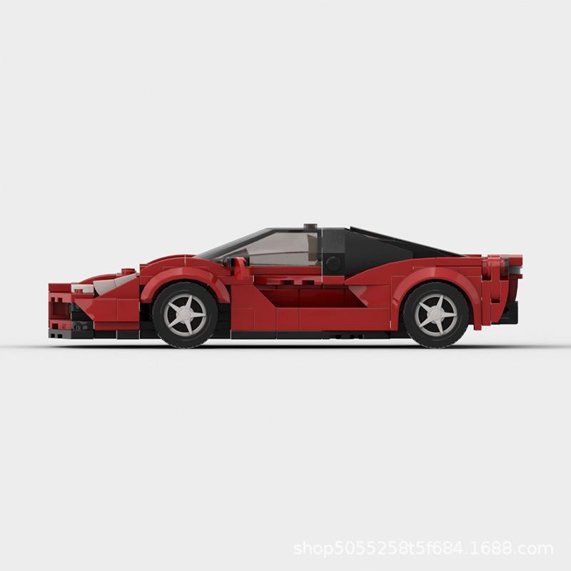 MOC- 93967 Ferrari 8 Grid Racing Sports Car Parts Package Speed Toy Car Model
