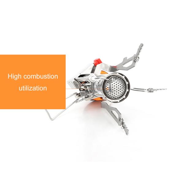 Portable Stove Retractable Feet Design High-Power Durable High Temperature Resistant Strong Load Bearing Fire Heater Blue Flame Outdoor Folding Mini