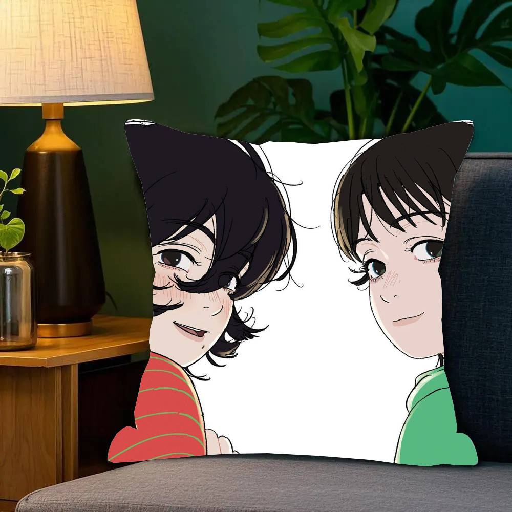 Look Back Anime Pillow Case Fashion Square Pillowcase Bedroom Sofa Room Ins Decoration Leisure
