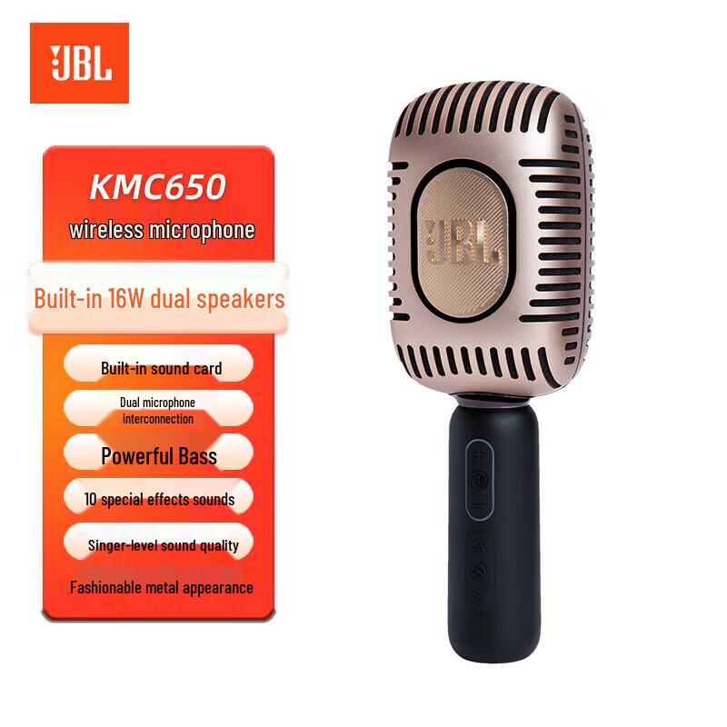 

JBL KMC650 Wireless Bluetooth Karaoke Microphone with Speaker