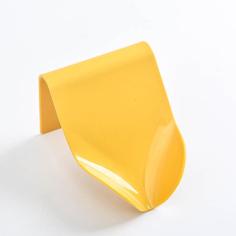 Wall-Mounted Soap Dish Holder with Drain Holes жёлтый