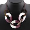 Hermes Lacquer Necklace Buffalo Horn 36g Women Used