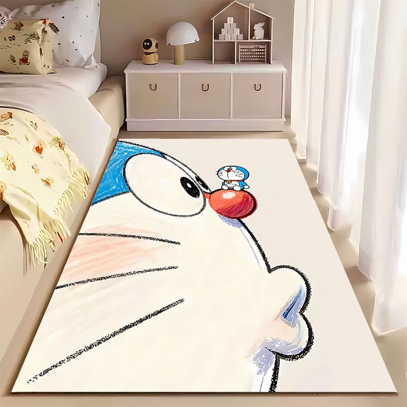 Cartoon Cat with Red Nose Style suitable as a non-slip mat for the living room or bedroom sofa