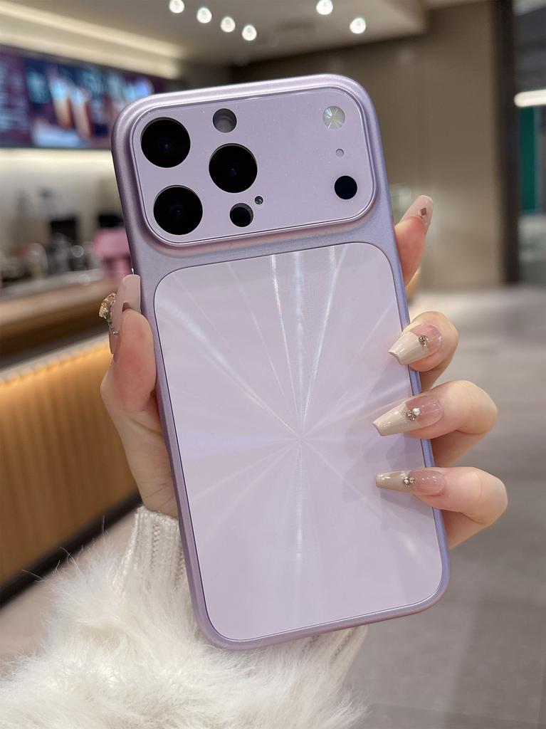 Laser Aurora CD Pattern Camera Protection Case for iPhone 17 16 15 14 13 Pro Max Shockproof Bumper Hard Glitter Cover