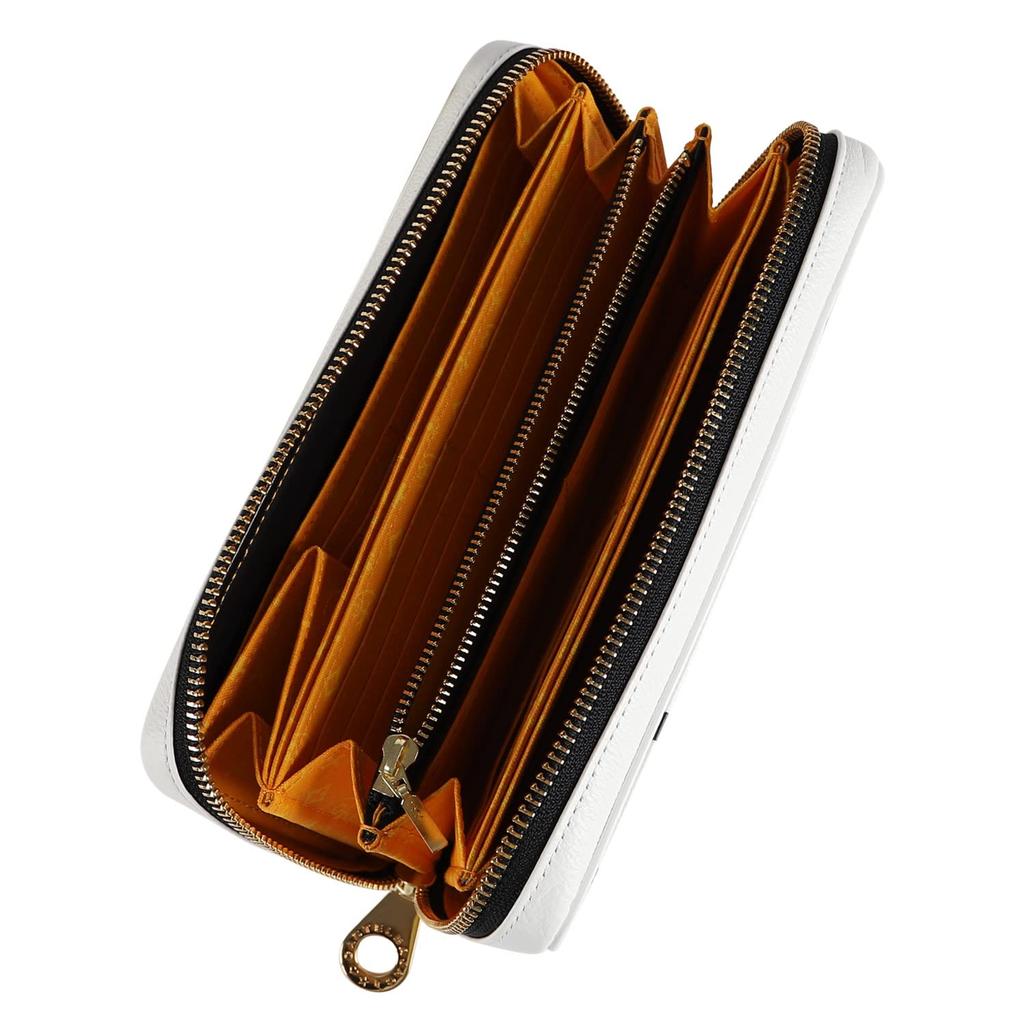 Round Zipper Long Wallet with Coin Purse Nezel 081603 Black [Castelbajac] (BLK)