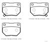 For Subaru Impreza 2006 2007 Rear Brake Pad Dısc 73,2X50,3X15,5 Daıwa 26696-FE060