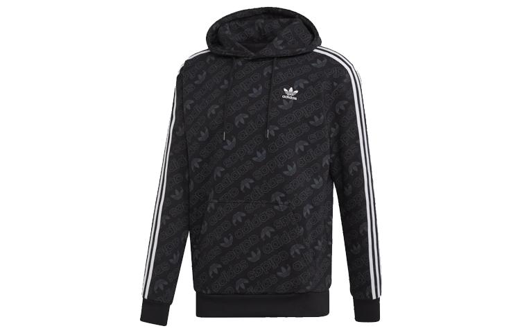 Adidas Originals Sweatshirts Men s Black Hooded Moderate Regular ED7049 XXO