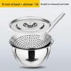 Sajiao Stainless Steel Oil Pot with Lid and Strainer