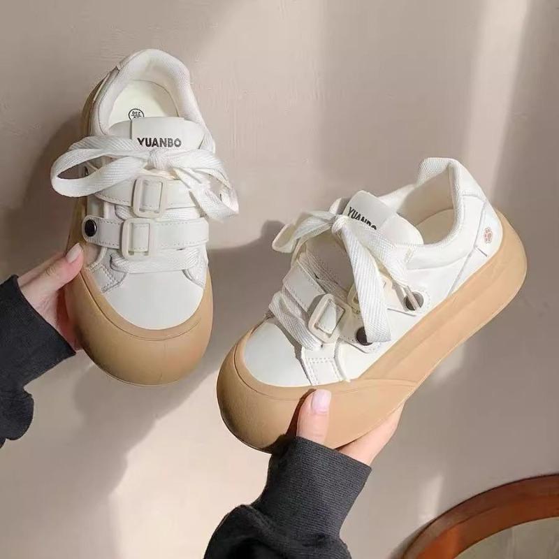 Zhao Ruth sweet little white shoes bread shoes autumn new student versatile casual sports shoes children