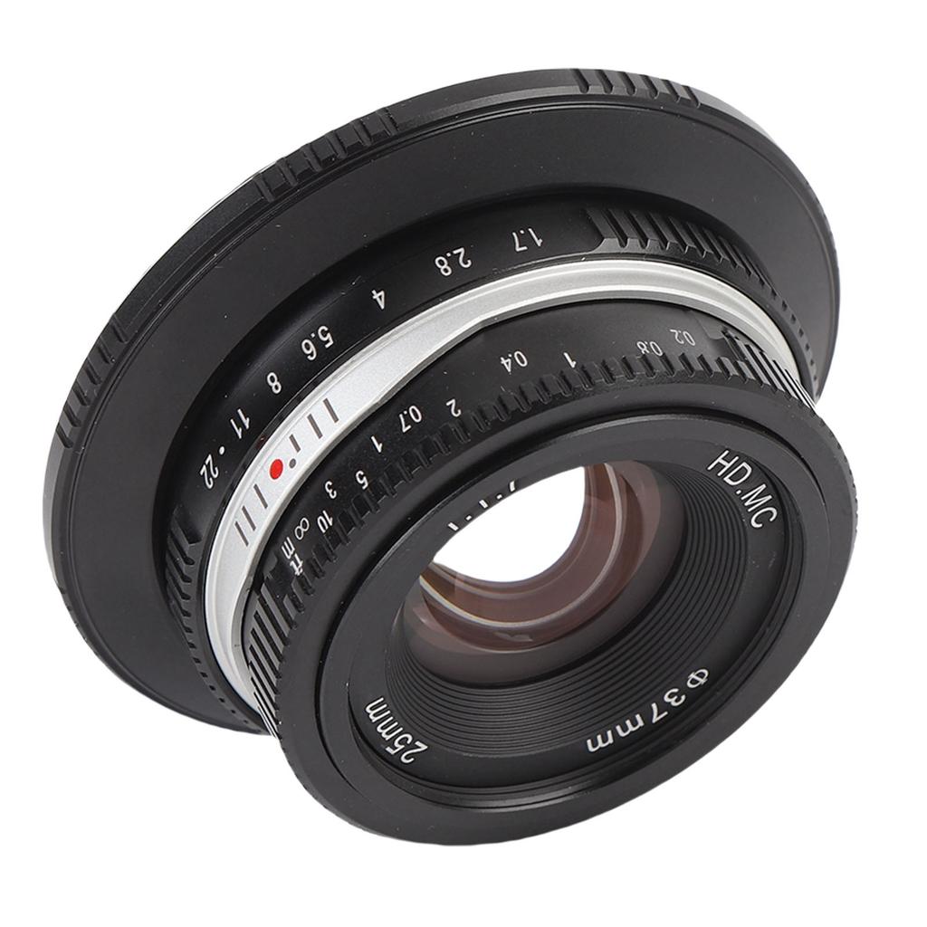 25mm F1.7 Manual Focus Fixed Lens for RF Mount APS C Format Large Aperture Lens for R7 R10 R50 R100 RP R5 R6