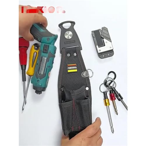 Laxewzul Waist Bag, Nail Pouch, Pendriver Holder, Detachable Parts Case, 3-Tier Design, Ultra-Lightweight Tool Organizer with Detachable Tool Holder,