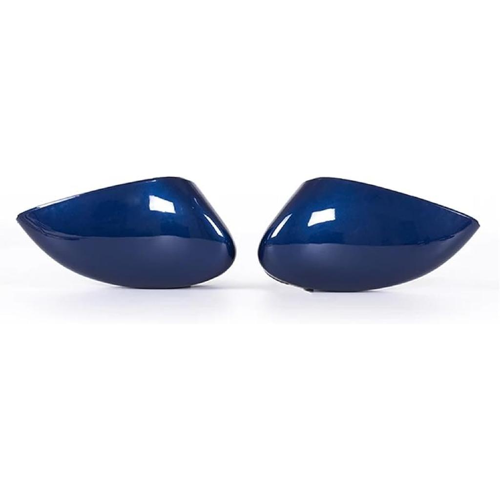 Rearview Mirror Cover 6 Color Side Wing Trim Clip-on Decor Cap Car Refit Accessories Compatible For Ford Fiesta MK7 2009-2017(Glossy White Left)