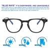 AUGEN By Visions India Unisex Spectacles With Blue Cut Lenses & Anti-Glare Coating Which Protects Eyes From Blue Light From Computer, Moble, Tabl