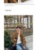 Unisex Retro Faux Suede Harrington Jacket for Fall/Winter - Casual, Versatile Design
