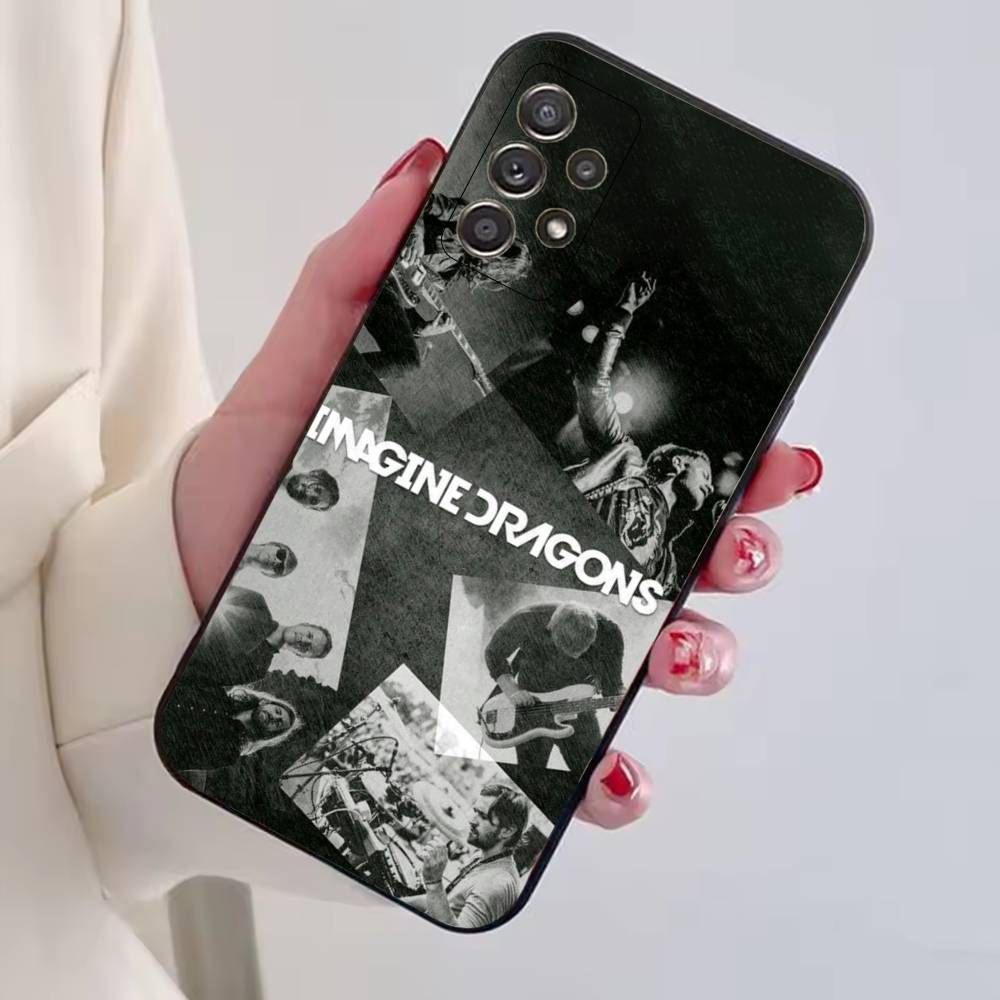 Band Imagine D-Dragons Phone Case For Samsung S25,S24,S21,S22,S23,S30,Ultra,S20,Plus,Fe,Soft Silicone Black Cover