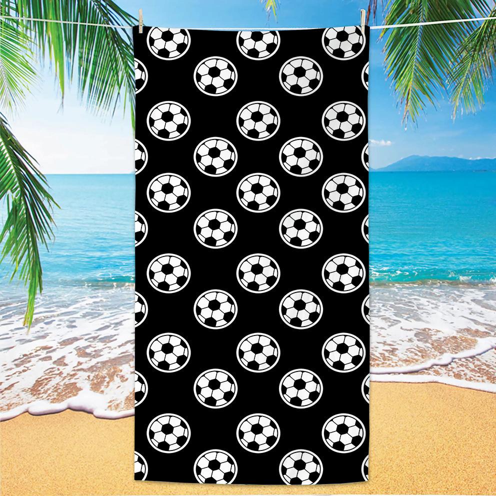 Neues Fußball-Strandtuch Weltmeisterschafts-Thema Mikrofaser-Strandtuch für Erwachsene Großes Strandtuch
