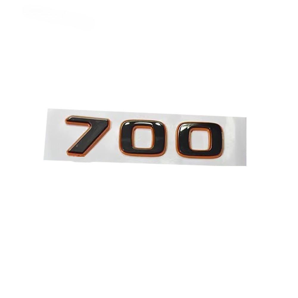 1pc Orange Rear Badge For BRABUS Sticker BRABUS Trunk Sticker Rear Sticker For  BRABUS ROCKET G800 G900 G63 G65 G700 W464