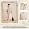 UNIFREE Elegant Bow-Knot Stand-Collar Mini Dress