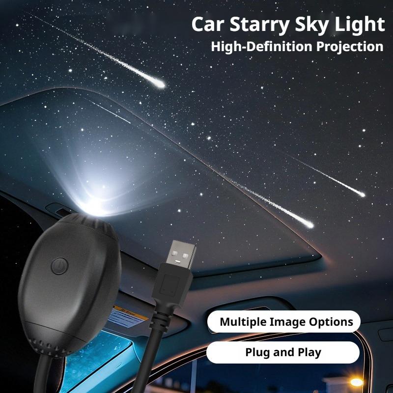 SEAMETAL Romantic LED Starry Sky Night Light USB Powered Saturn Galaxy Projector Lamp for Car Roof Party Room Ceiling Decor Plug and Play
