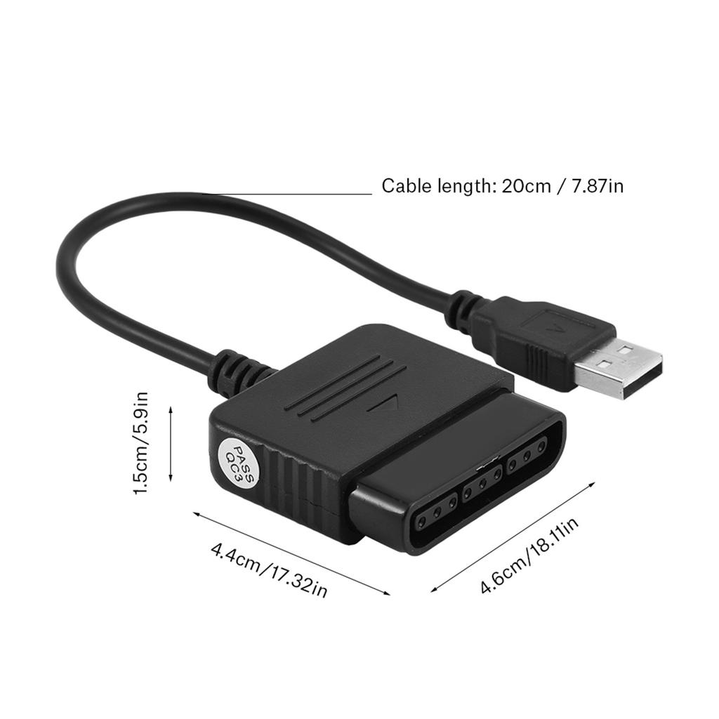For Sony Playstation 2 PS2 Controller to USB Adapter Converter for PS3 & Windows PC