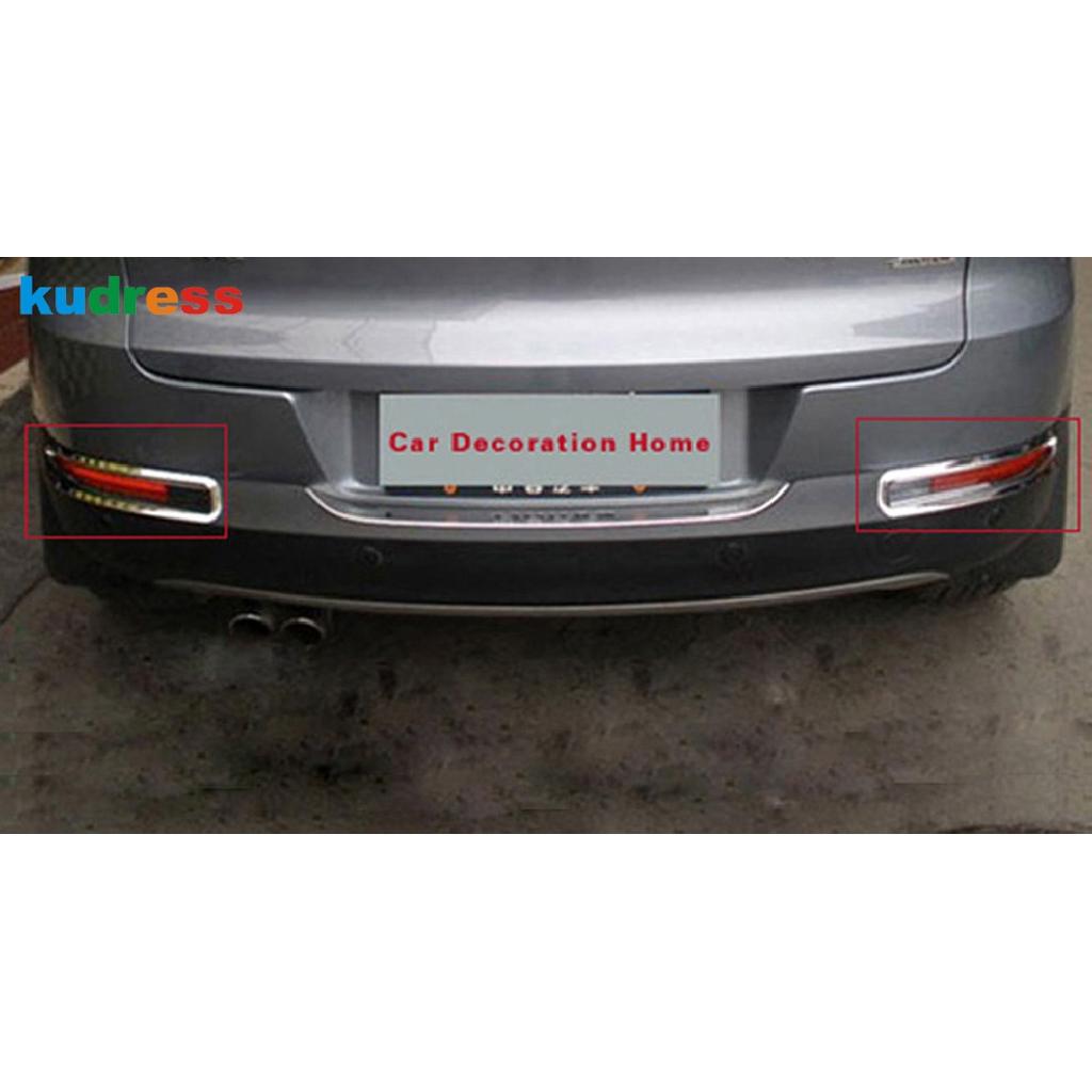 Rear Foglight Cover Trim For Volkswagen For Vw Tiguan 2009-2012 2013 2014 2015 Chrome Tail Fog Light Lamp Frame Car