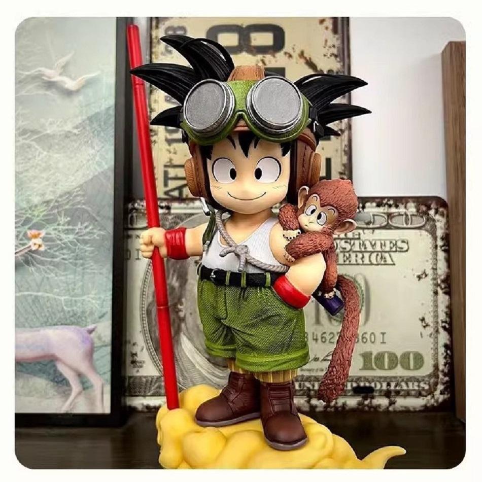 Japan Anime Dragon Ball Son Goku GK Figure Pilot Childhood Son Goku Monkey Action Figure 16cm PVC Statue Kids Toy Model Gifts