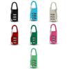 Mini 3 Digit Code Number Password Lock Combination Padlock Safety Travel Resettable Security Lock for Suitcases and Bag