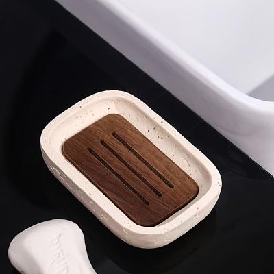 1PC Countertop Drain Toilet Soap Box Holder Bathroom Soap Box