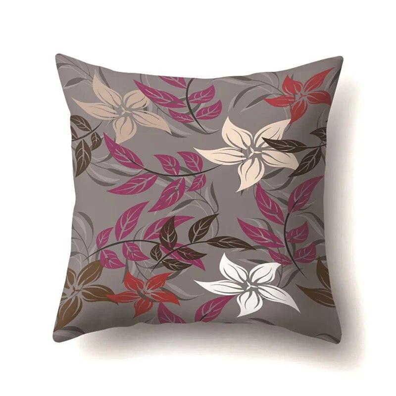 Leaf Flower Pillowcase Office Cushion Cover Living Room   Riding Waist